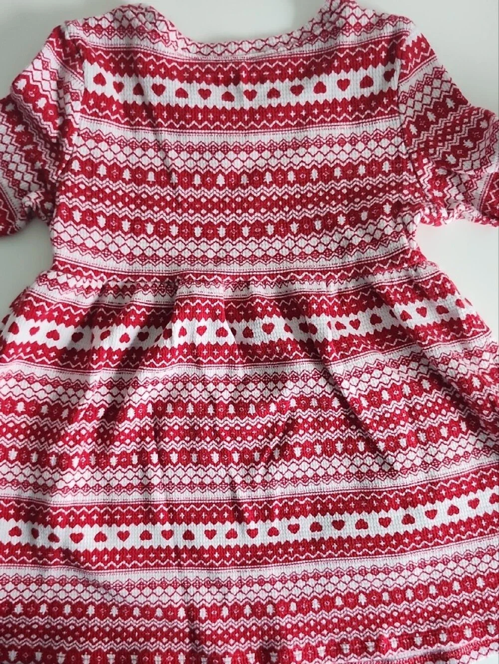 Old Navy Red & Navy Patterned Holiday Dress Duo